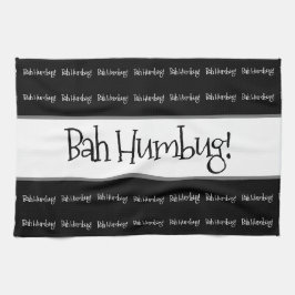 Bah humbug schwarze Weihnachten Geschirrtuch