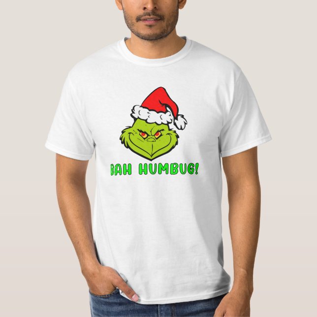 Bah Humbug Scrooge Essential Christmas Cartoon T-Shirt (Vorderseite)