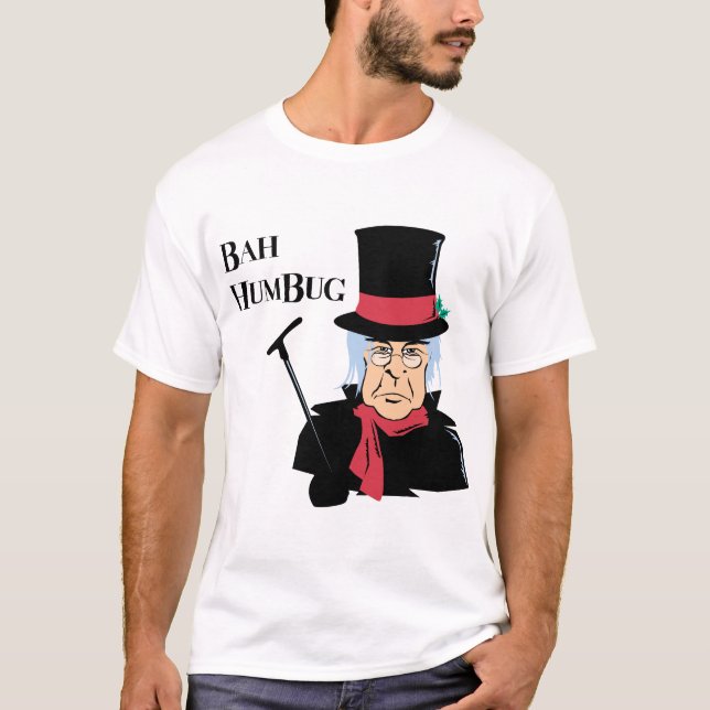 Bah Humbug Scrooge T - Shirt (Vorderseite)