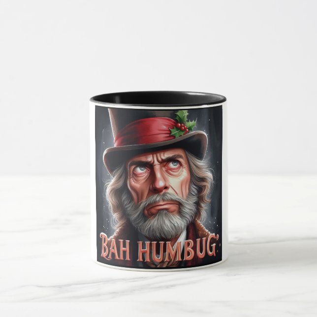 Bah Humbug Scrooge Weihnachtsfeierliche Tasse (Zentrum)