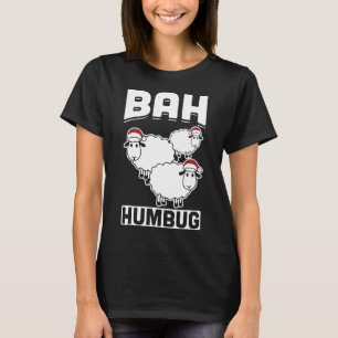 Bah Humbug Sheep Weihnachtsmannmütze Anti Xmas Hat T-Shirt