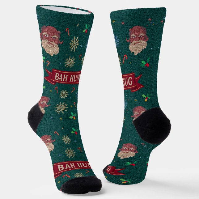Bah Humbug Socken (Gewinkelt)