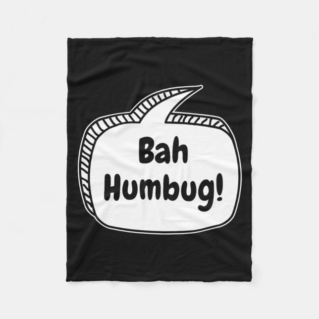 Bah Humbug Speech Bubble Toddler T Shirt  Fleecedecke (Vorderseite)