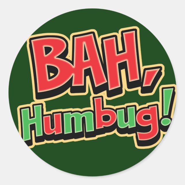 Bah Humbug Stickers (Vorderseite)