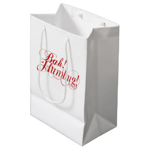 Bah! Humbug! Typografie Mittlere Geschenktüte