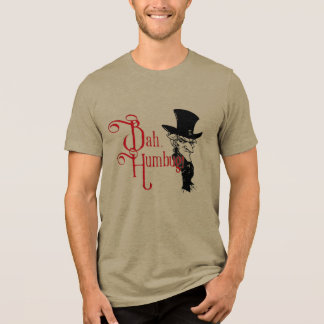 Bah Humbug viktorianisches Herren-Weihnachts-T-Shi Tri-Blend Shirt