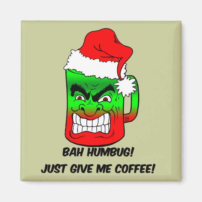 Bah Humbug Weihnachten Magnet (Vorne)
