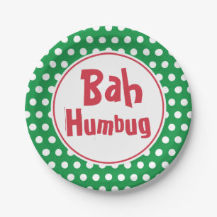 Bah Humbug Weihnachts-Papierteller Pappteller