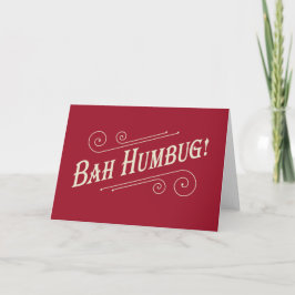 Bah Humbug Weihnachtskarten Feiertagskarte