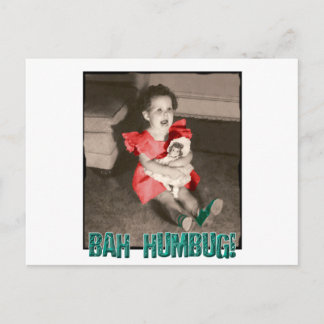 Bah Humbug-Weihnachtspostkarte Feiertagspostkarte