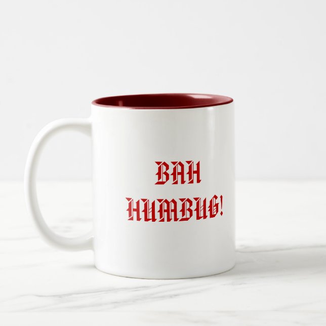 BAH HUMBUG! ZWEIFARBIGE TASSE (Links)