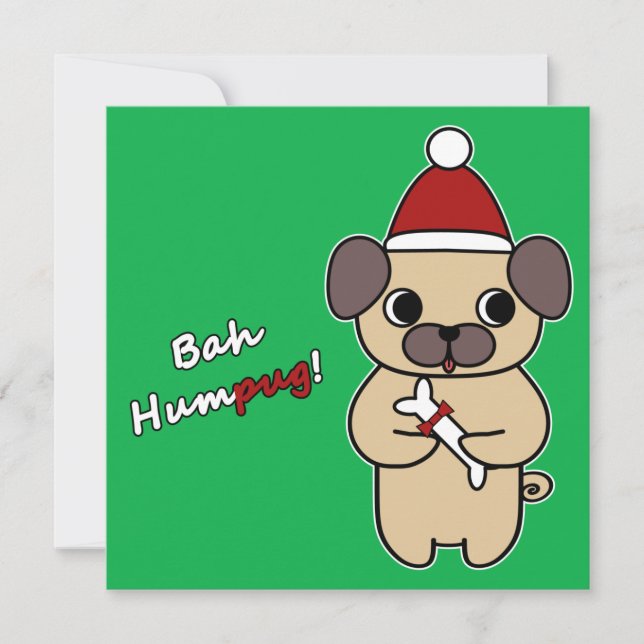 Bah Humpug! 1 Feiertagskarte (Vorderseite)