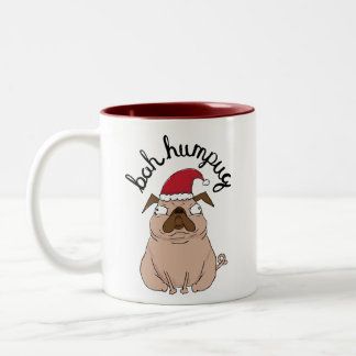 Bah Humpug Grumpy Santa Mops Tasse