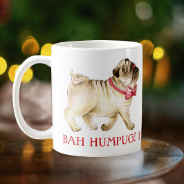 Bah Humpug! Ich habe eine Break-Hund-Aquarell Kaffeetasse