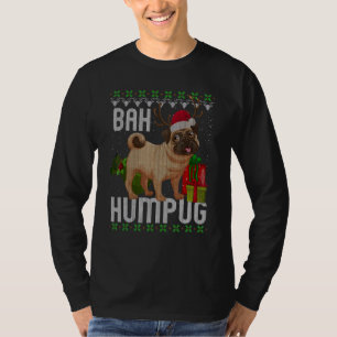 Bah Humpug Puggle Ugly Xmas Hum Mops Baby Hund T-Shirt