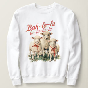 Bah La La Niedlich Retro Christmas Sheep Sweatshirt