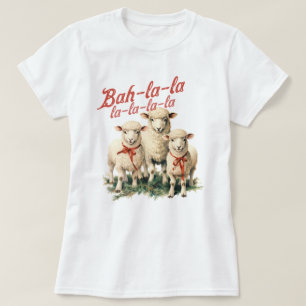 Bah La La Niedlich Retro Christmas Sheep T-Shirt
