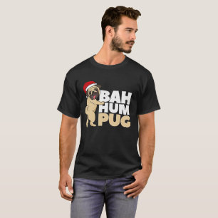 Bah Summen-Mops-lustiges Weihnachten T-Shirt