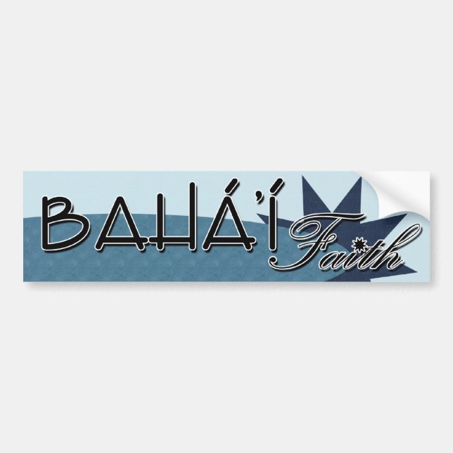 Baha’i Faith Bumper sticker Autoaufkleber (Vorne)