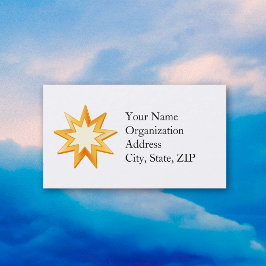 Baha'i 3,5" x 2,0" Standard-Visitenkarte Visitenkarte