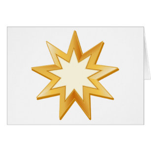 Baha'i 5 Zoll x 7 Zoll Grußkarte