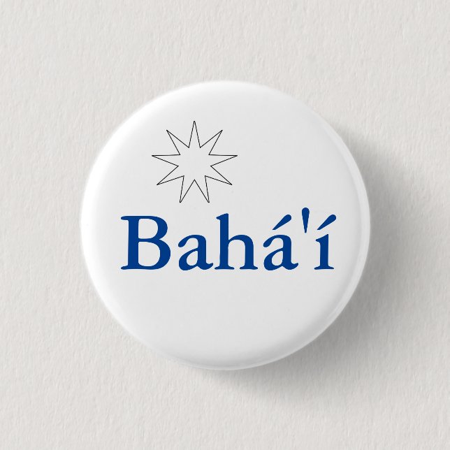 Bahá'í Button (Vorderseite)