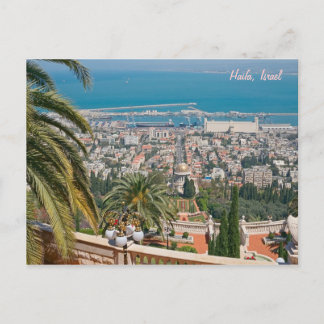 Bahá'í Gardens of Haifa, Israel Postkarte
