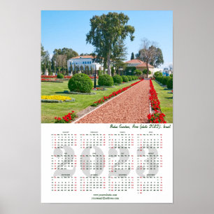 Bahá'í‑Gärten, Akko (2013). Israel. Kalender 2022 Poster
