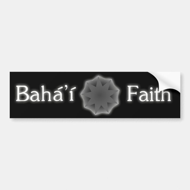 Baha'i Glauben-Autoaufkleber Autoaufkleber (Vorne)