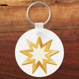 Baha'i Keyring zweiseitig Schlüsselanhänger