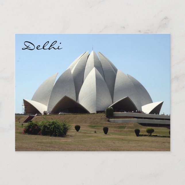 Bahai lotus delhi postkarte (Vorderseite)