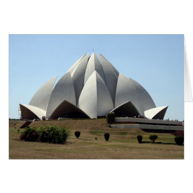 Bahai-Lotus-Tempel (Vorderseite (Horizontal))