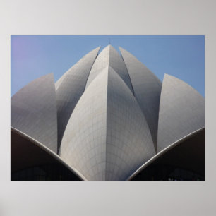 Bahai-Lotus-Tempel Poster