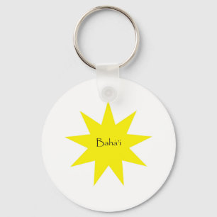 Baha'i star schlüsselanhänger