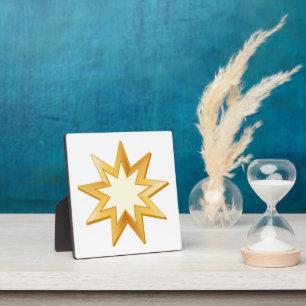 Baha'i-Symbol Fotoplatte