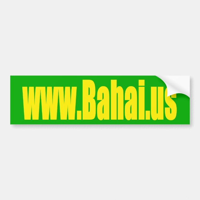 Bahai.us Autoaufkleber (Vorne)