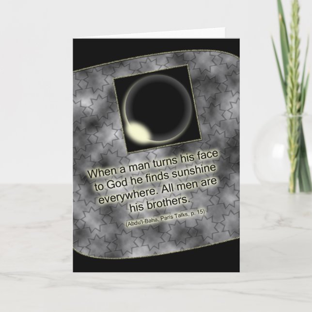 Baha'i Zitat-Karte Karte (Vorderseite)