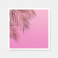 Bahama Breeze Bronze Rose Gold Palm Pink Wedding