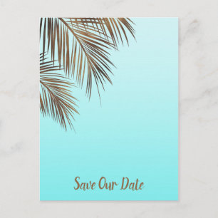 Bahama Breeze Copper Palm Aqua Blau Termin vormerk Ankündigungspostkarte