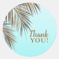 Bahama Breeze Copper Palm Aqua Sea Blue Wedding