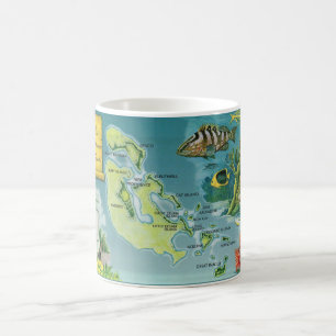 Bahama-Inseln Karte Kaffeetasse