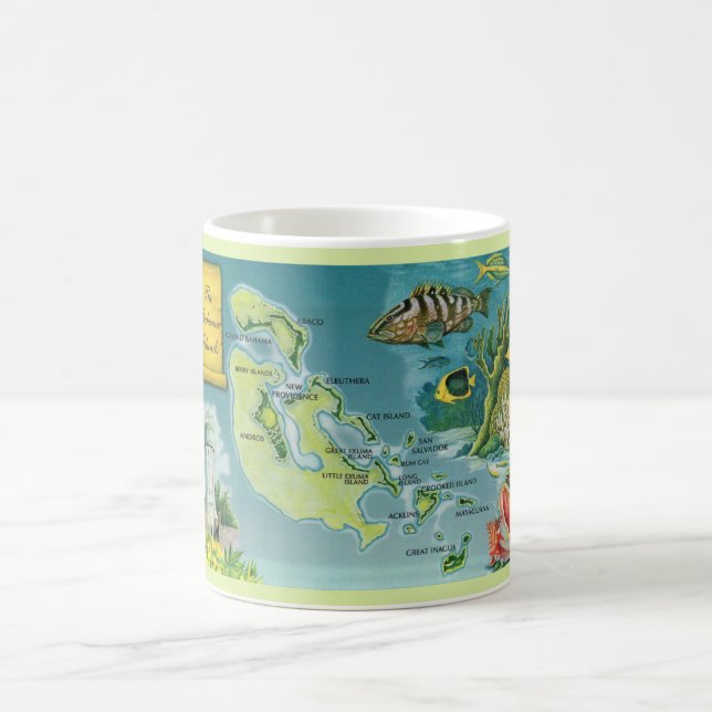 Bahama-Inseln-Tasse Kaffeetasse (Mittel)