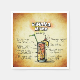 Bahama Mama Barkeeper Drink Rezept Serviette