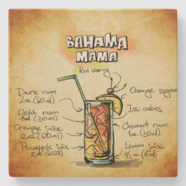 Bahama Mama Barkeeper Drink Rezept Steinuntersetzer