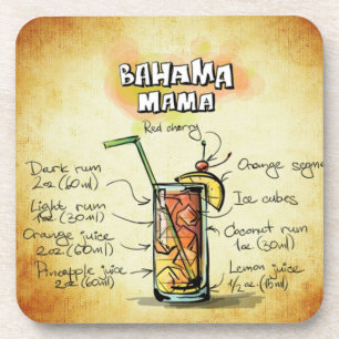 Bahama Mama Barkeeper Drink Rezept Untersetzer