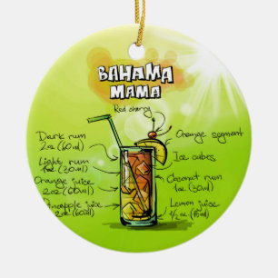 Bahama Mama Cocktail Rezept Keramikornament