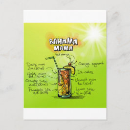 Bahama Mama Cocktail Rezept Postkarte
