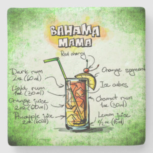 Bahama Mama Drink Recipe Steinuntersetzer