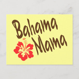 Bahama Mama mit Hibiskus Postkarte