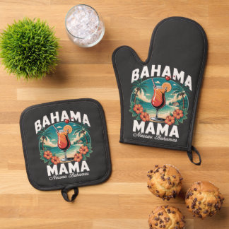 Bahama Mama Nassau Ofenhandschuh & Topflappen-Set